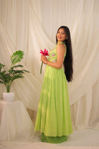 Lime Green Anarkali Set