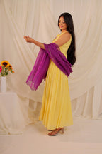 Yellow Anarkali Set