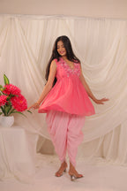 Pink Peplum Co-ord Set